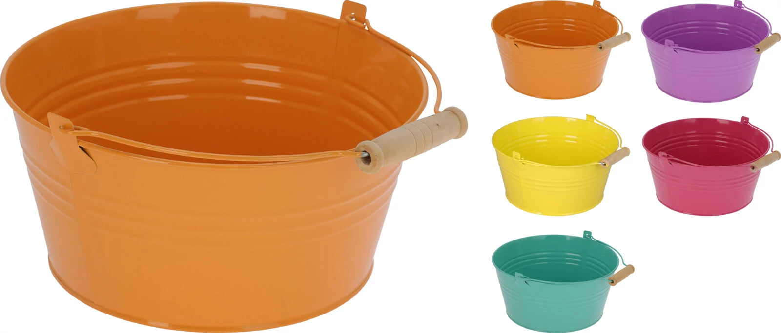 Színes cink tál 21.5 cm