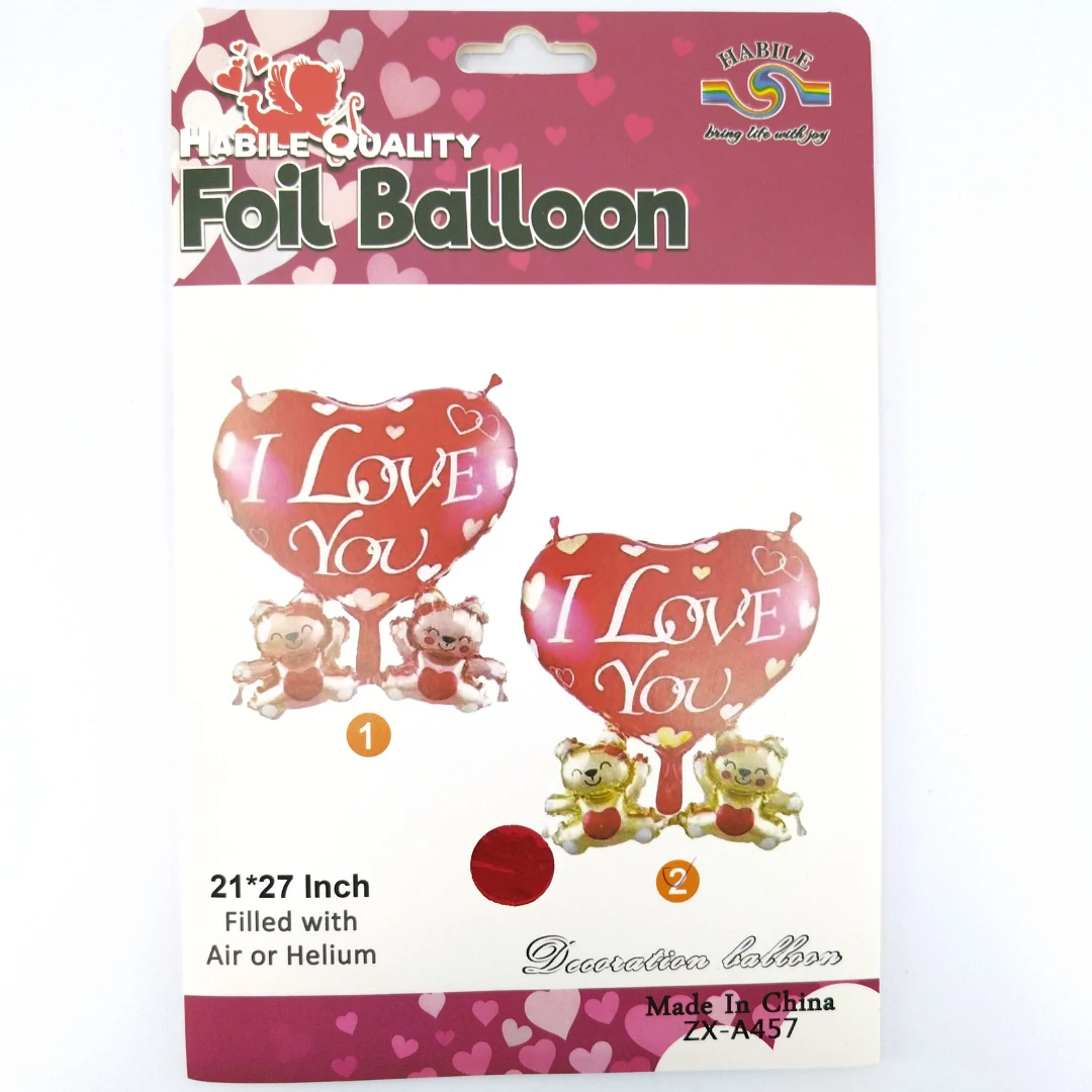 Héliumos lufi “I love you”
