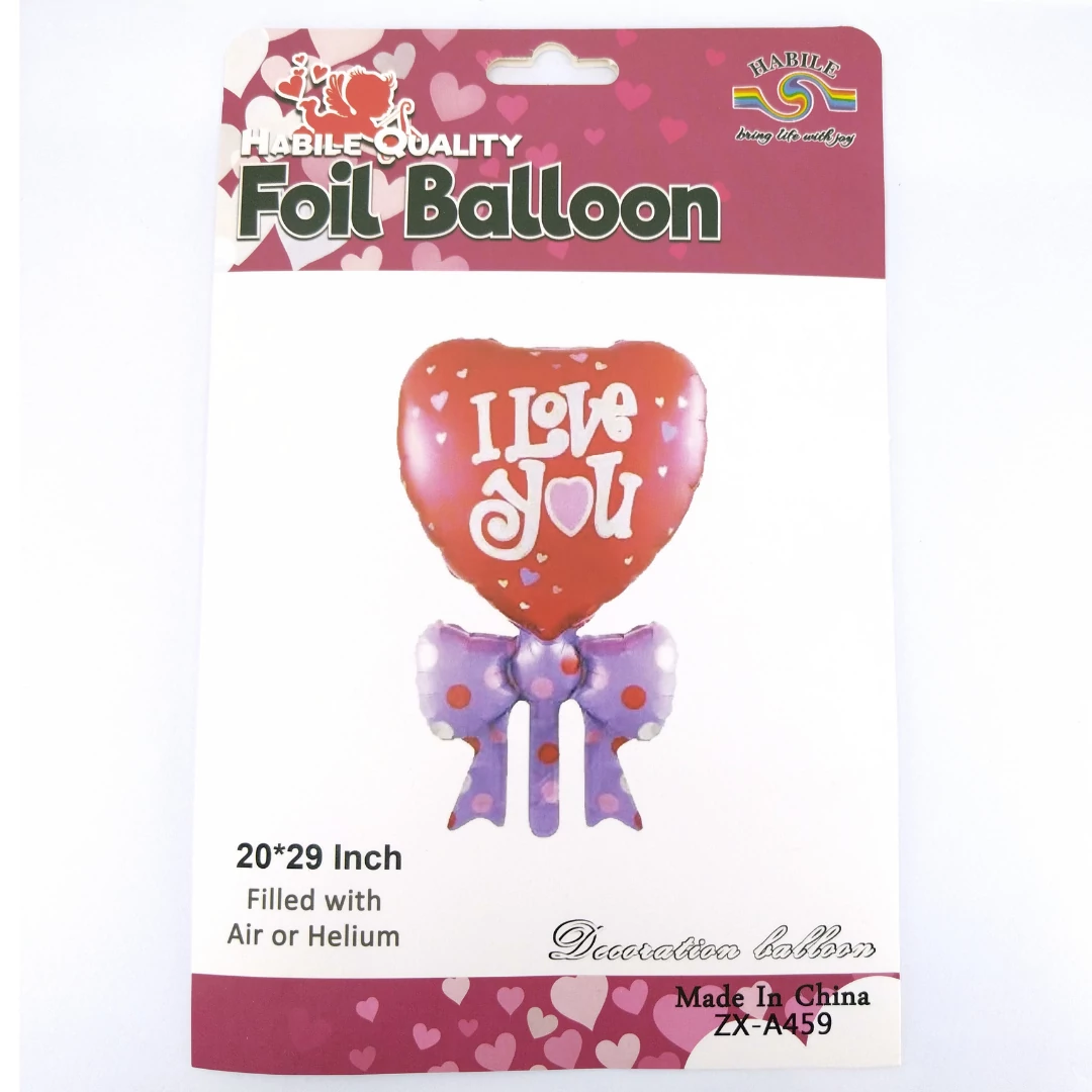 Héliumos lufi “I love you”