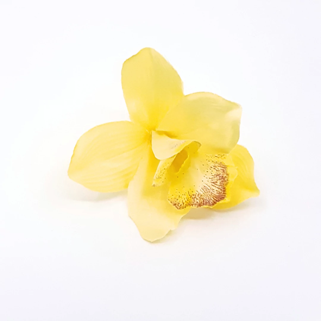 Orchidea fej 13 cm Ft/fej, sárga