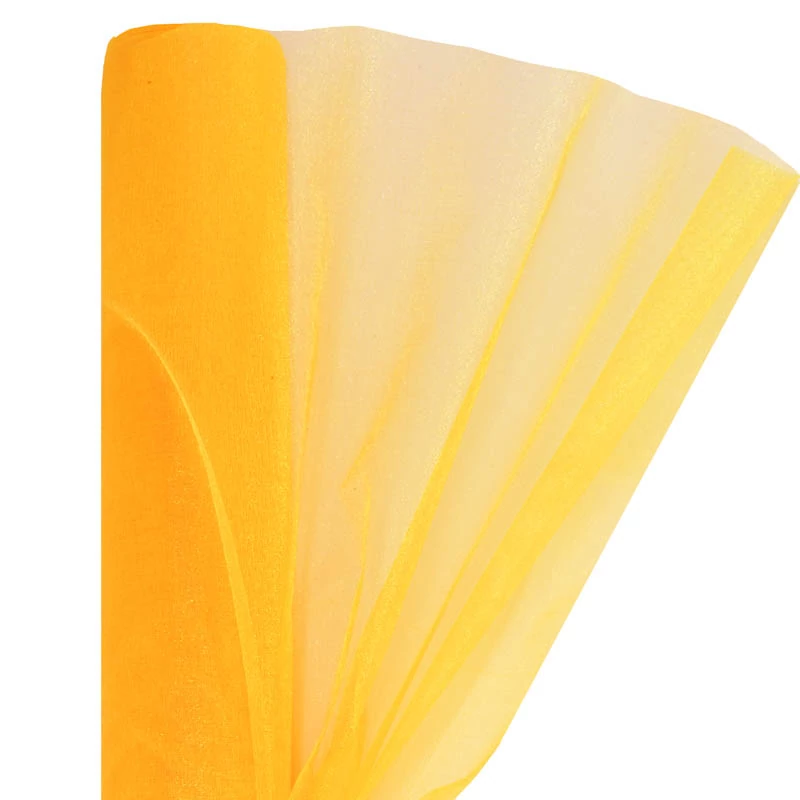 Organza 23,5 cm x 10 m, OA-SIMA-23-013 napsárga