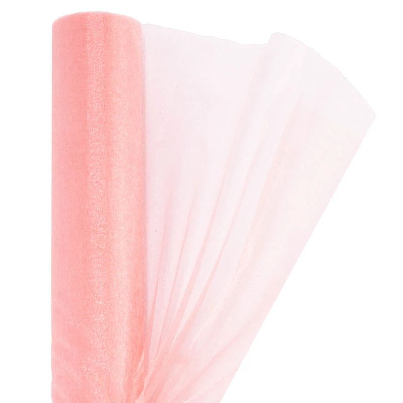 Organza 47 cm x 10 m, OA-SIMA-47-693 púder rózsaszín