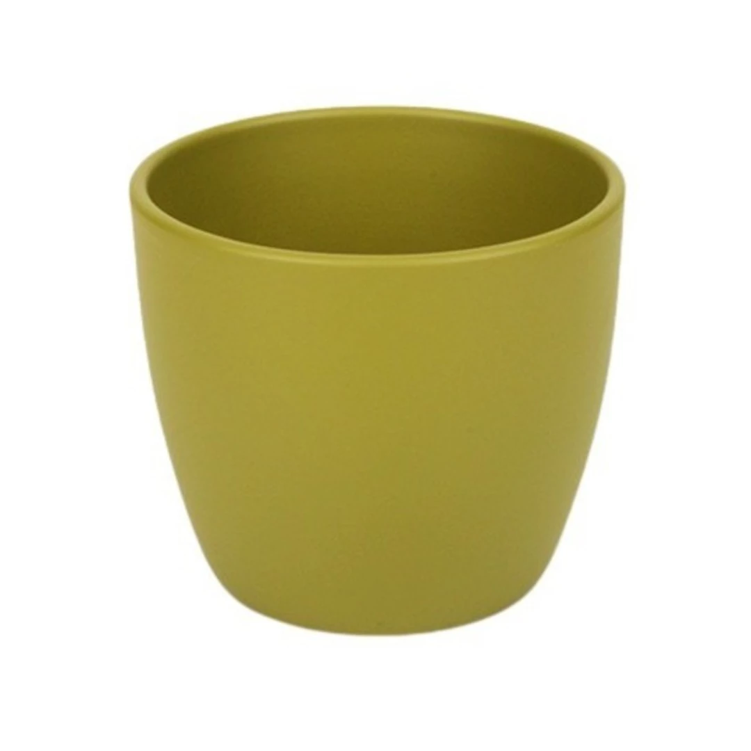 Kaspó 19 cm, matt bambusz