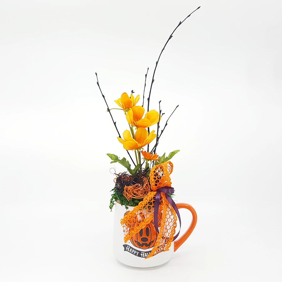 Narancssárga halloweeni bögre 40 cm