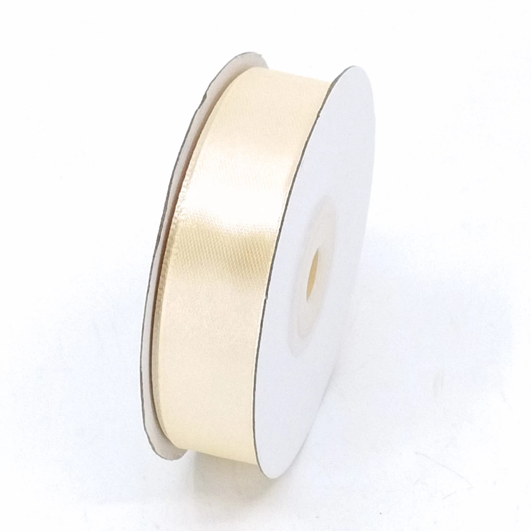Szatén szalag 20 mm 22,86 m, SS-SZ-20-076 krém