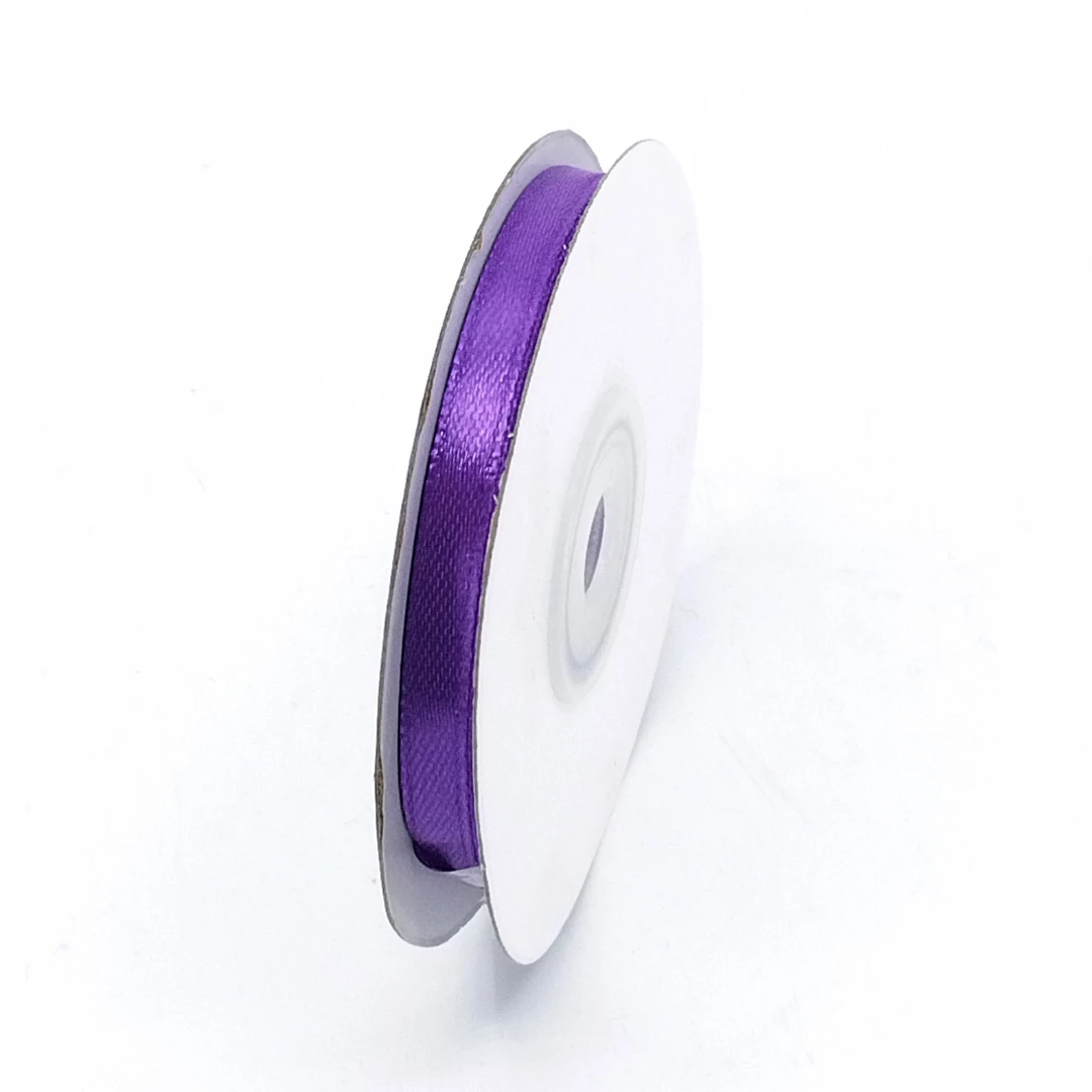 Szatén szalag  6 mm 22,86 m, SS-SZ-06-267 sötét lila