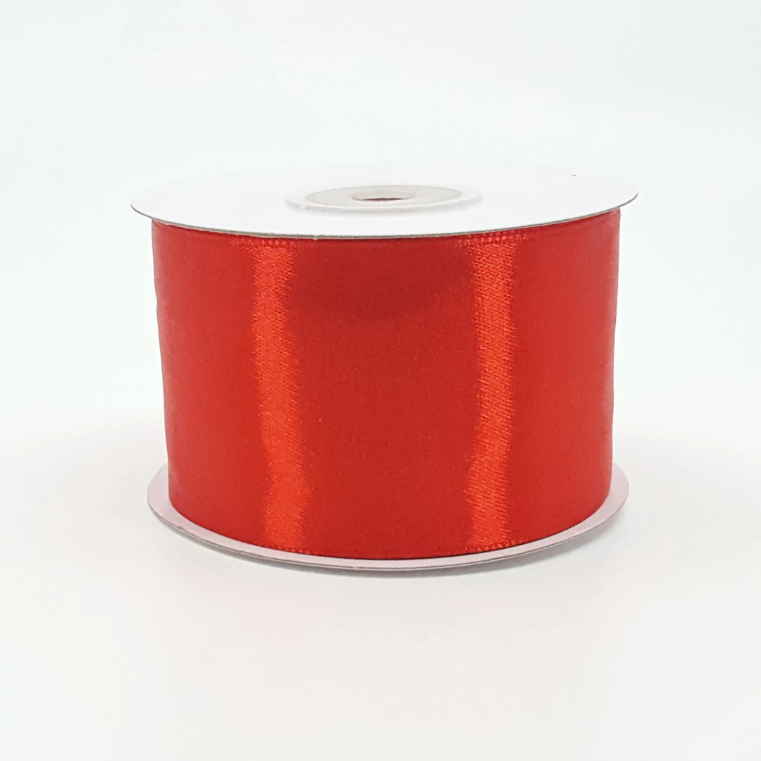 Szatén szalag 50 mm 22,86 m, SS-SZ-50-001 piros