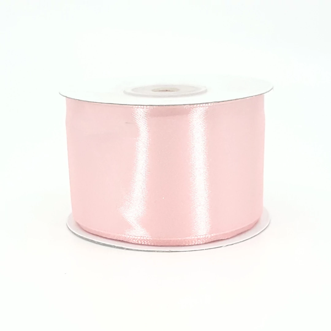 Szatén szalag 50 mm 22,86 m, SS-SZ-50-693 púder rózsaszín